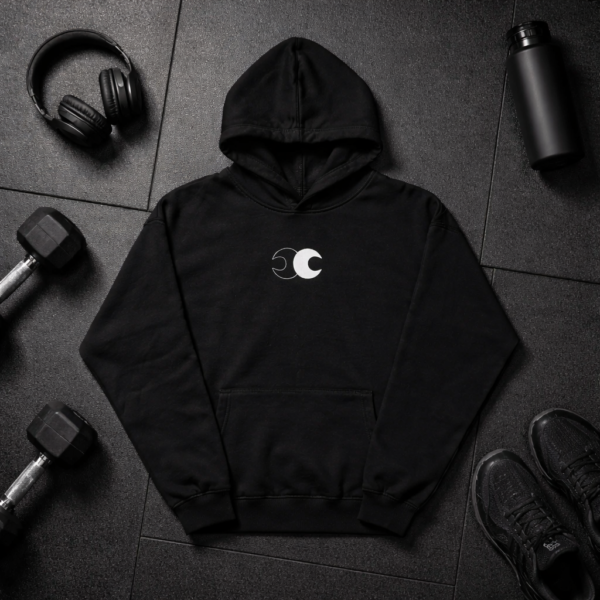 Conscious Choice Foundation Hoodie, premium oversized unisex fleece hoodie featuring heavyweight fabric, relaxed fit, minimalist branding, and all-day comfort for training and everyday wear.
