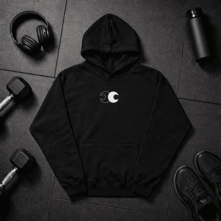 Conscious Choice Foundation Hoodie, premium oversized unisex fleece hoodie featuring heavyweight fabric, relaxed fit, minimalist branding, and all-day comfort for training and everyday wear.