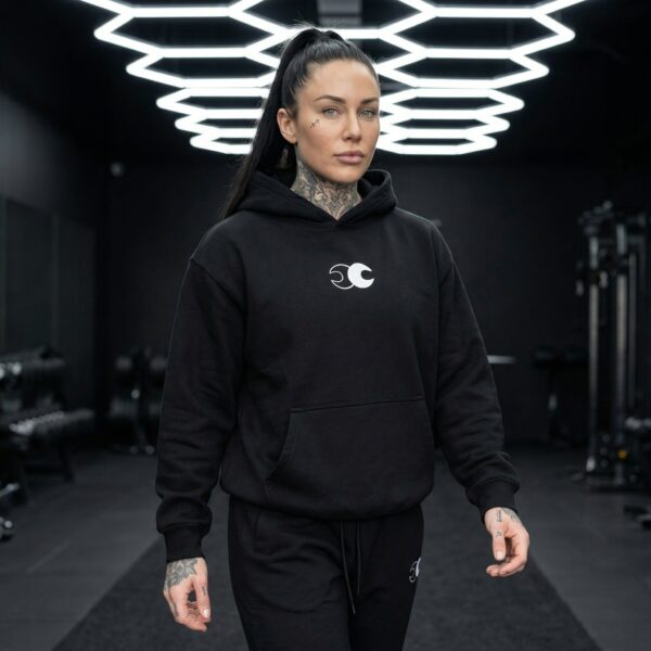 Conscious Choice Foundation Hoodie, premium oversized unisex fleece hoodie featuring heavyweight fabric, relaxed fit, minimalist branding, and all-day comfort for training and everyday wear.