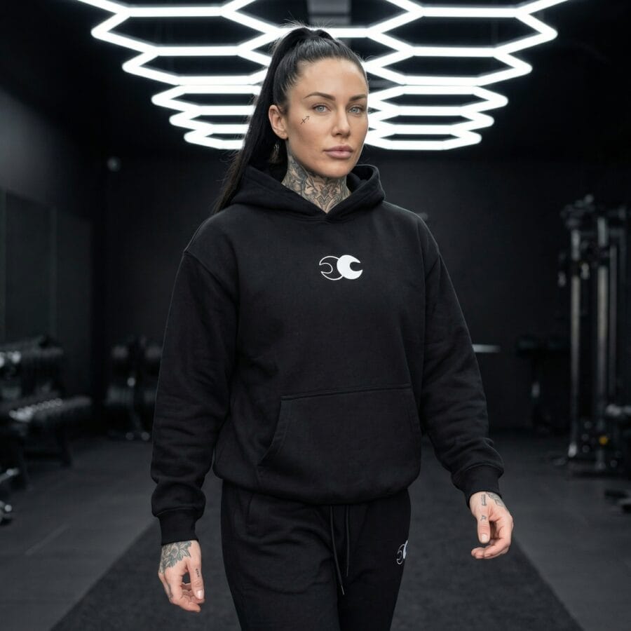 Conscious Choice Foundation Hoodie, premium oversized unisex fleece hoodie featuring heavyweight fabric, relaxed fit, minimalist branding, and all-day comfort for training and everyday wear.